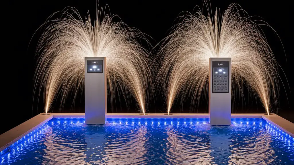 elegant indoor bubble fountain