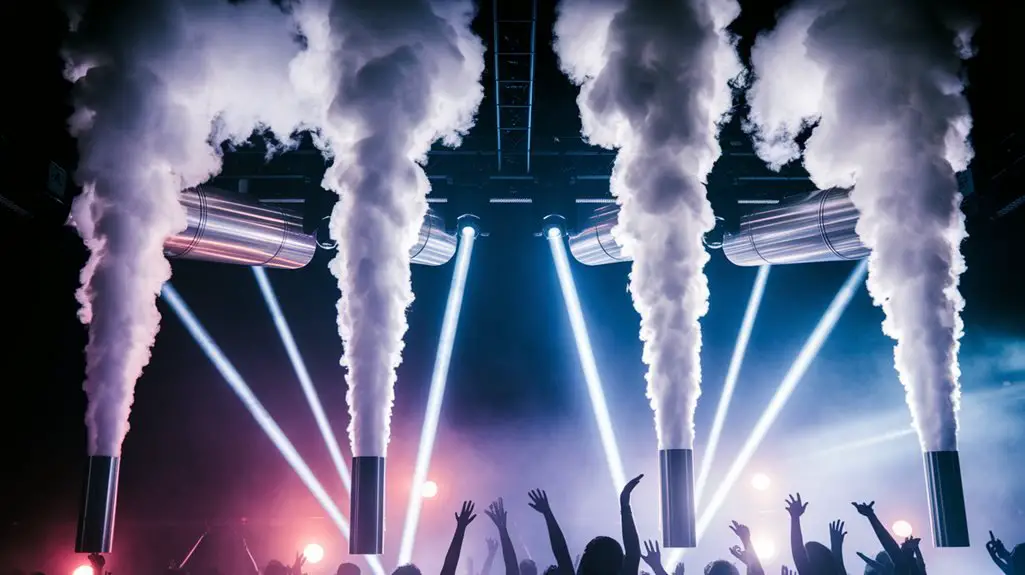vertical co2 fog machine