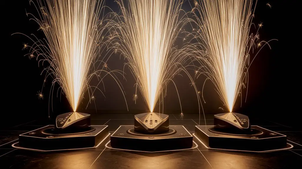 indoor fireworks fountain machines