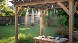backyard mist cooling station