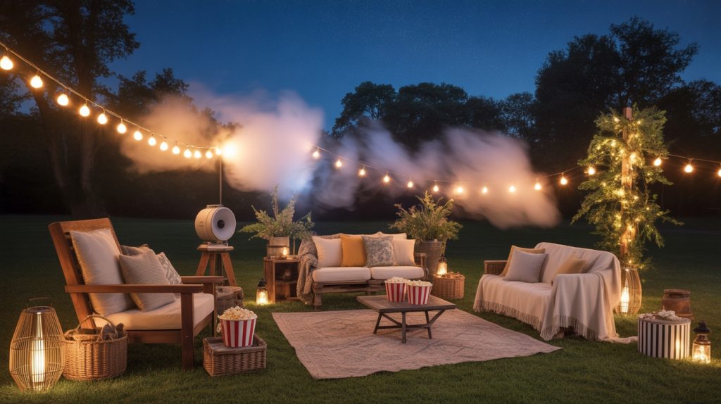 backyard movie fog effects