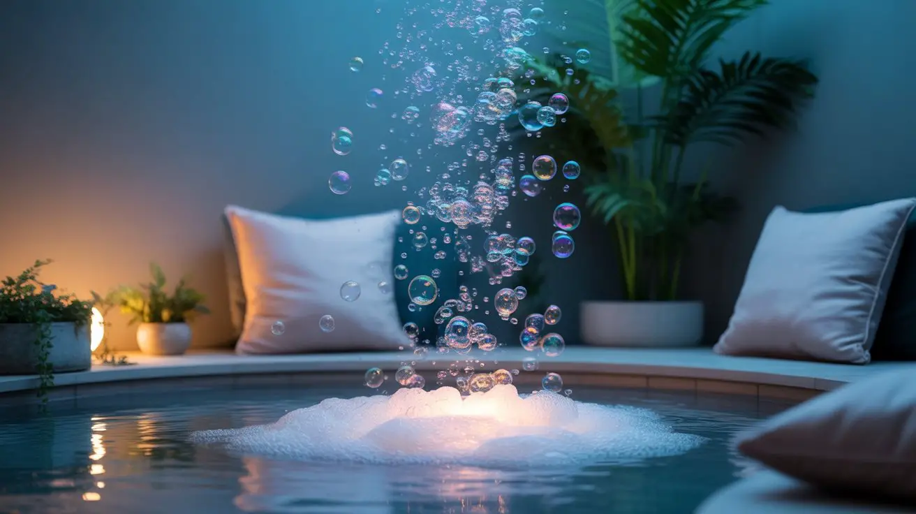 bubble therapy promotes relaxation