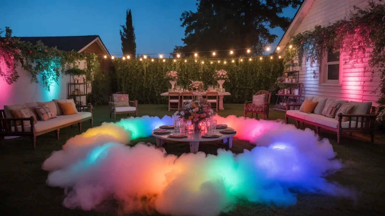 colorful led fog displays