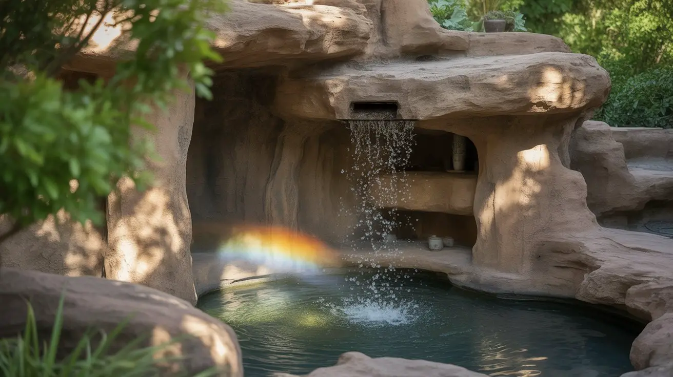 concealed misting grotto fountains