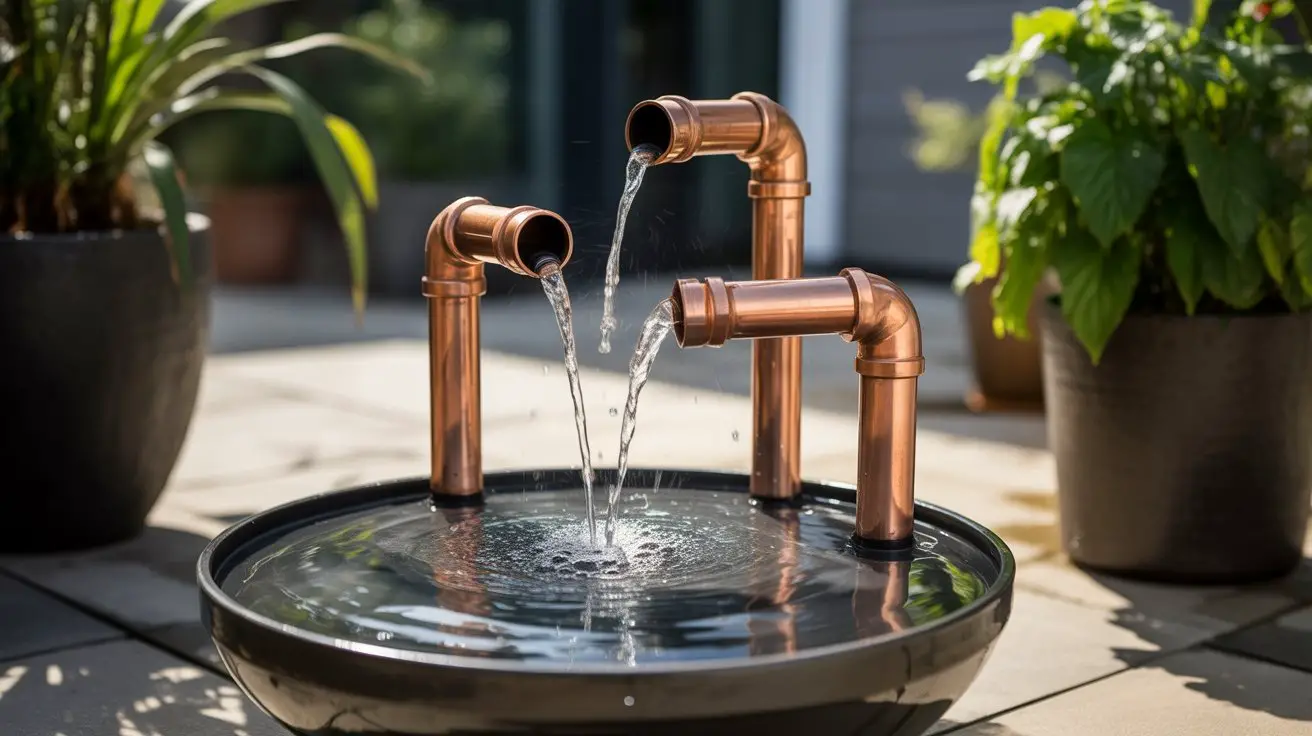 fog fountain plumbing setup