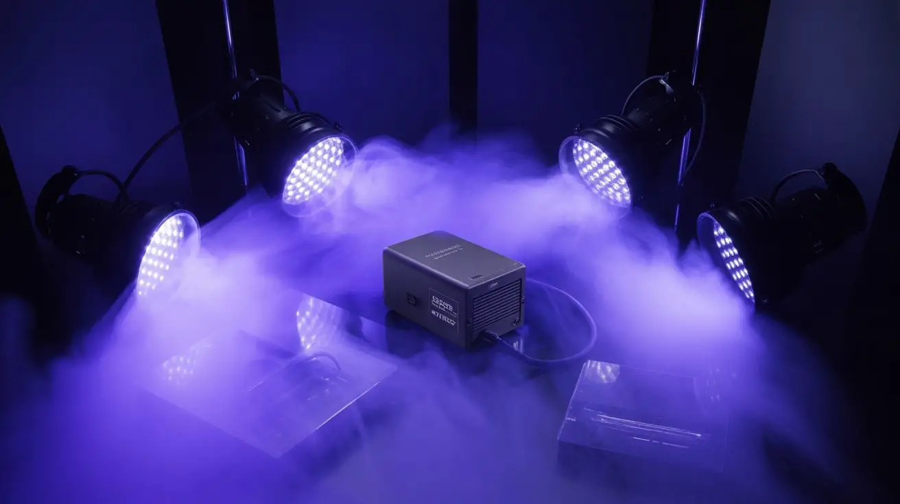fog machine and lighting optimization
