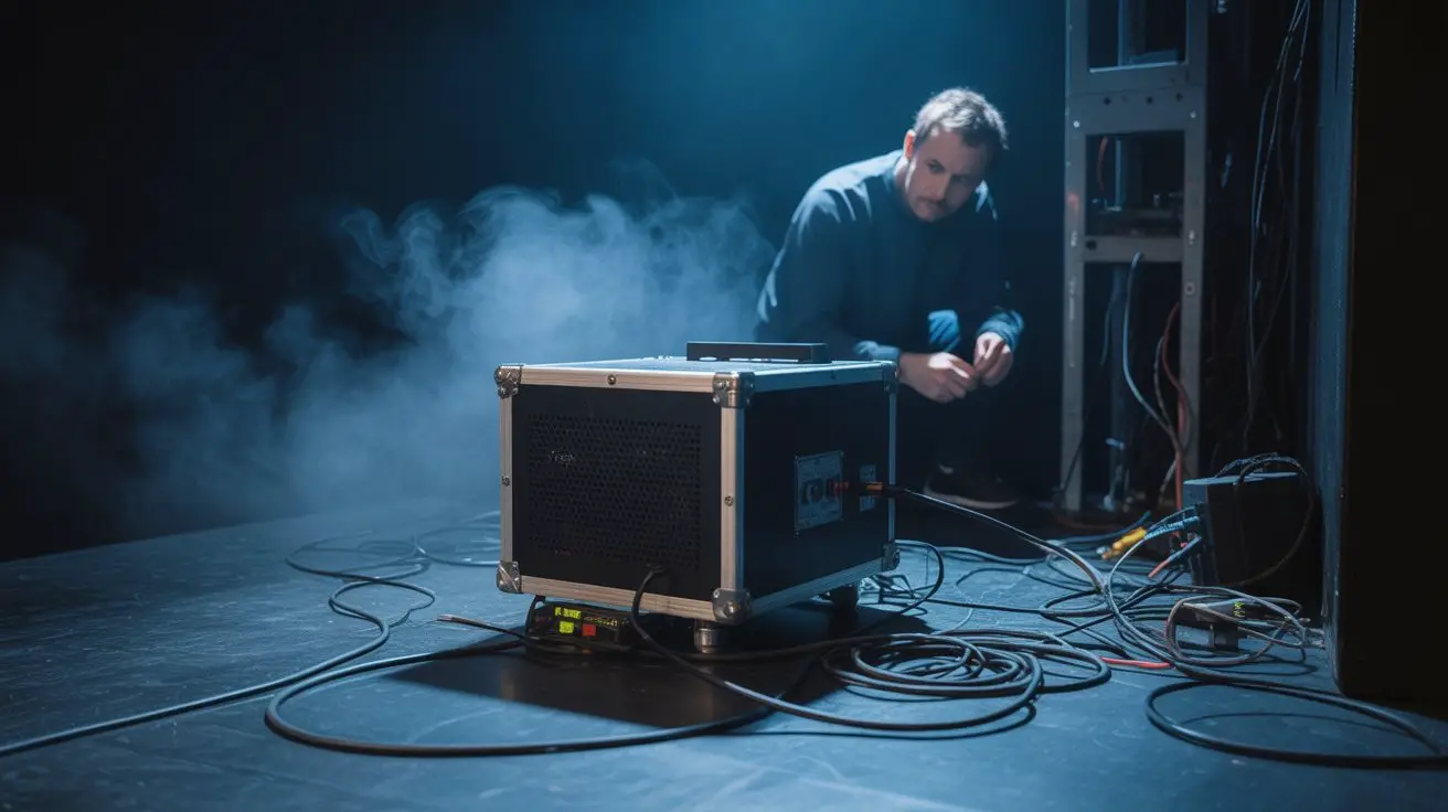 fog machine blockage troubleshooting
