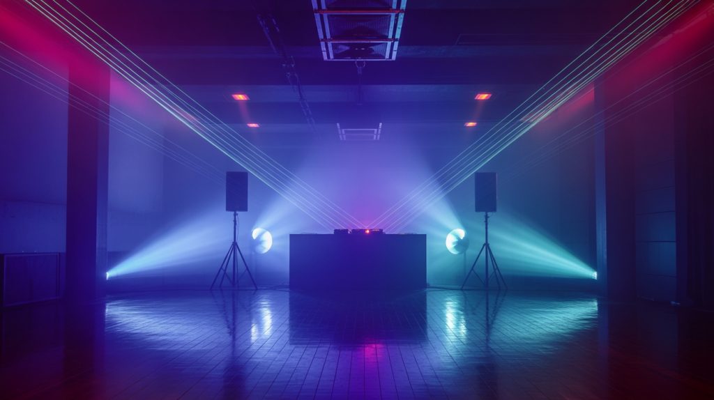fog machine dj room size