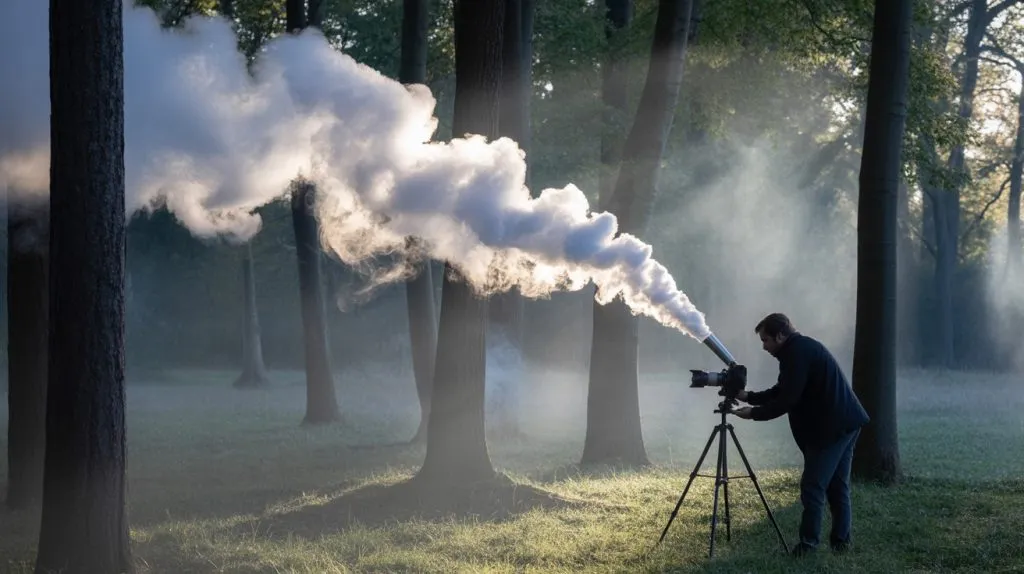 fog machine photography techniques