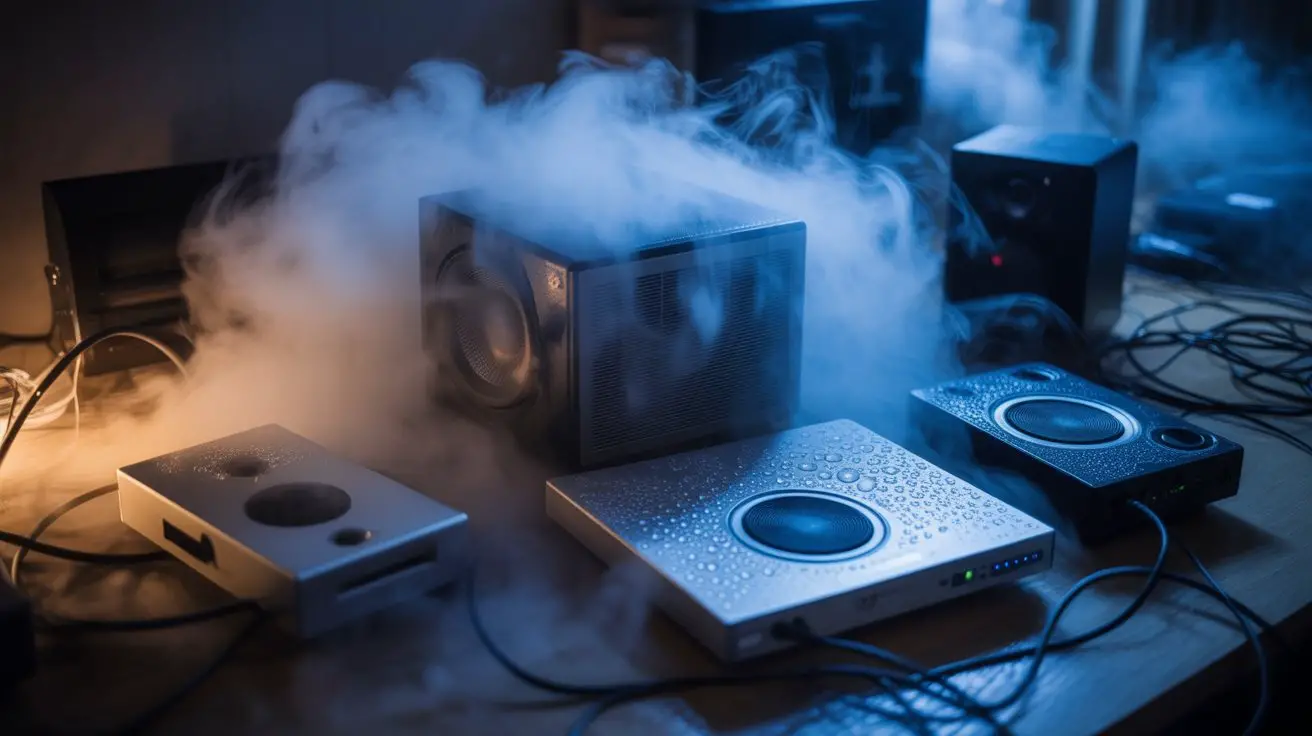 fog machines and electronics