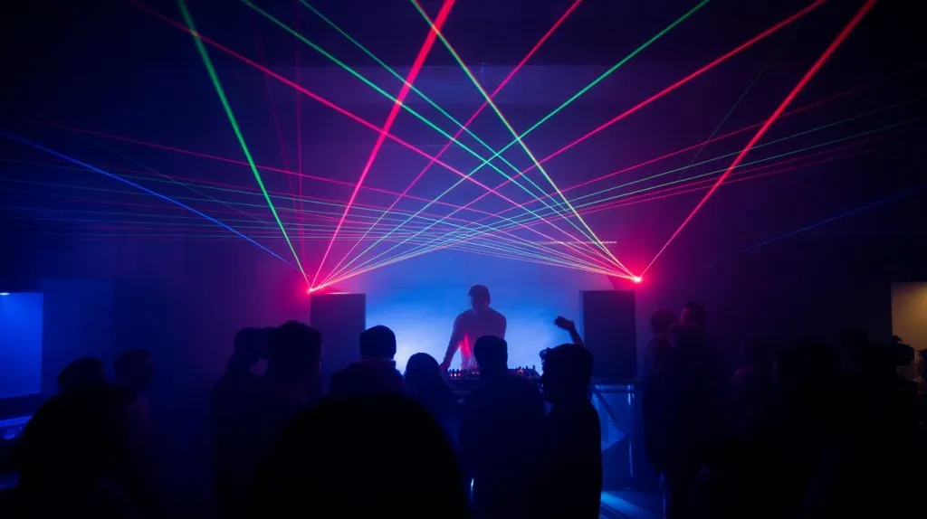 laser light effects enhance ambiance