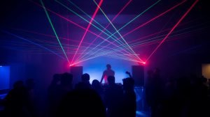 laser light effects enhance ambiance