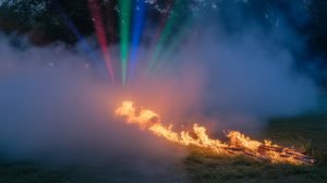 outdoor event atmosphere enhancement