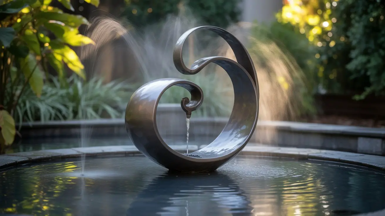 programmable metal art fountain
