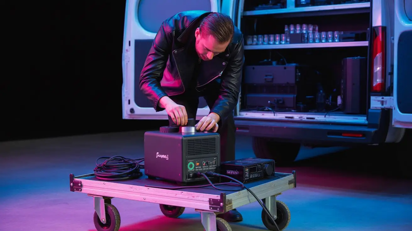 safe fog machine handling