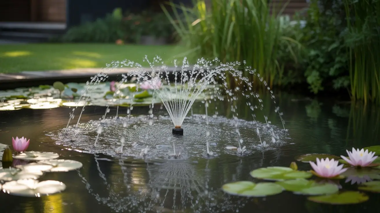 solar powered misting fountain