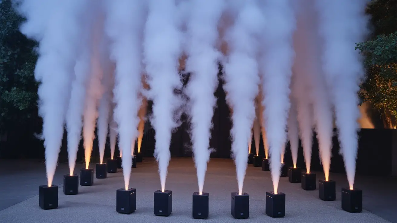 strategic fog machine placement