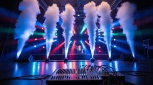 sync fog machines rhythmically
